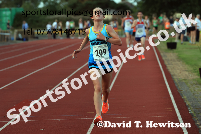 3000 metres, 2024 NEGP 6, Monkton Stadium,  Wednesday, August 14th.  Photo: David T. Hewitson/Sports for All Pics